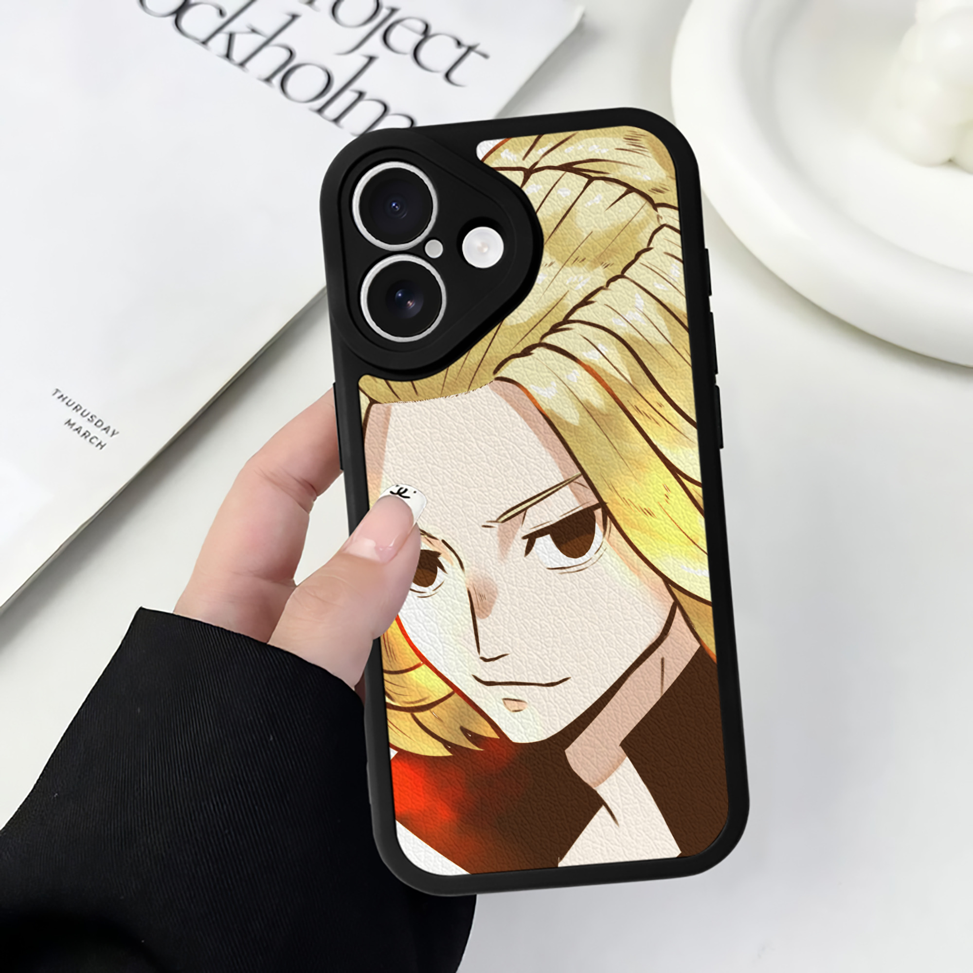 （画像用） 東京リベンジャーズ Tokyo Revengers 【iPhone 16シリーズ対応】シリコンスマホケース（レザー調） 材質：シリコン